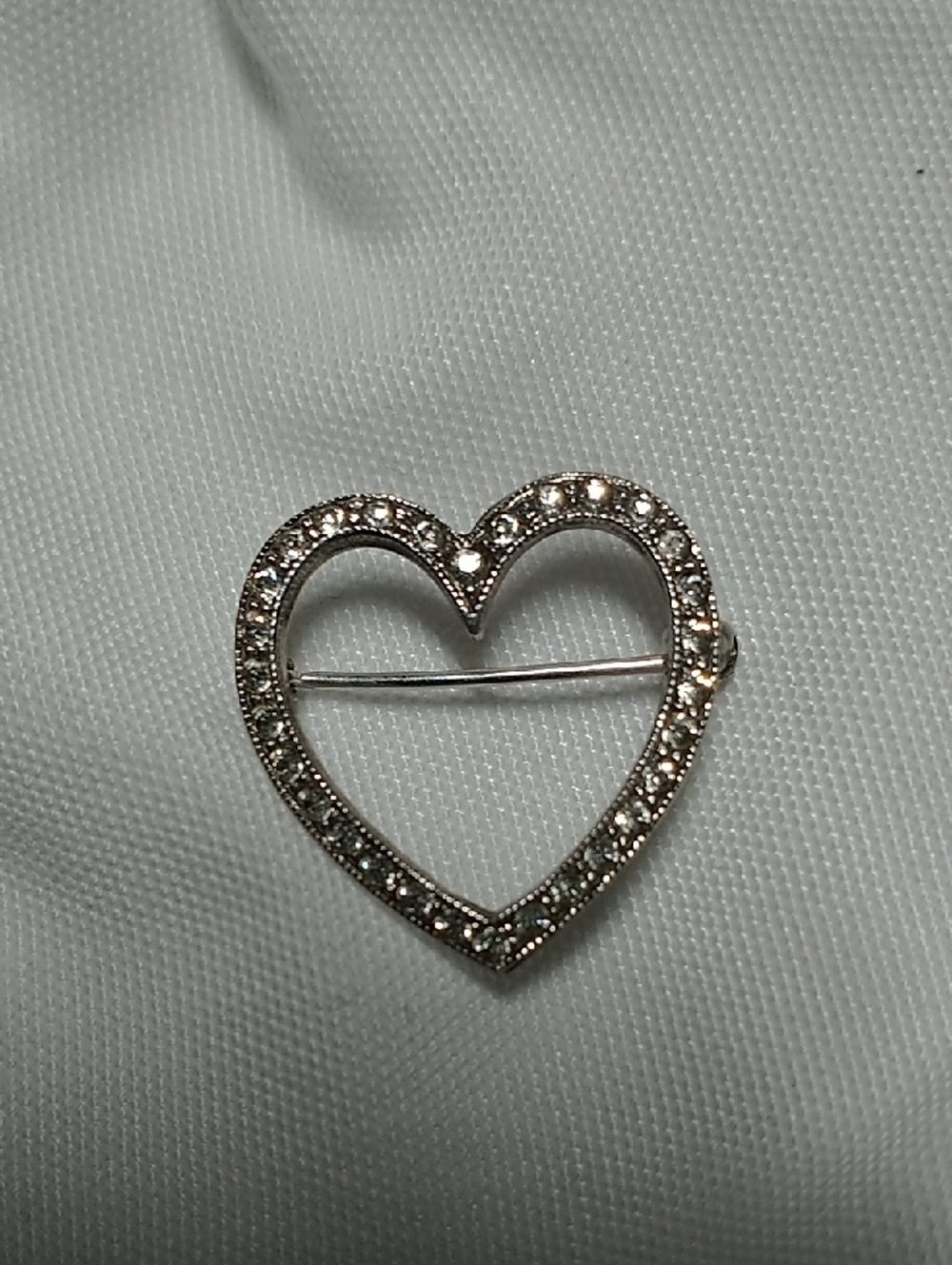 Siver And Crystal Brooch